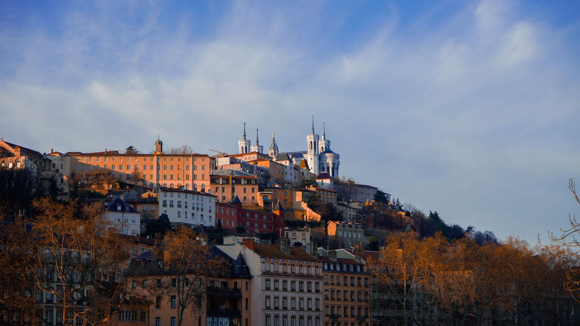 Panorama de Lyon et de la basilique de Fourvière